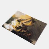 ガリラヤレンブラントの海の嵐のキリスト ドアマット (アングル)