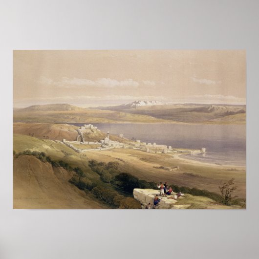 ガリラヤ海のチベリアスの都市 ポスター (正面)