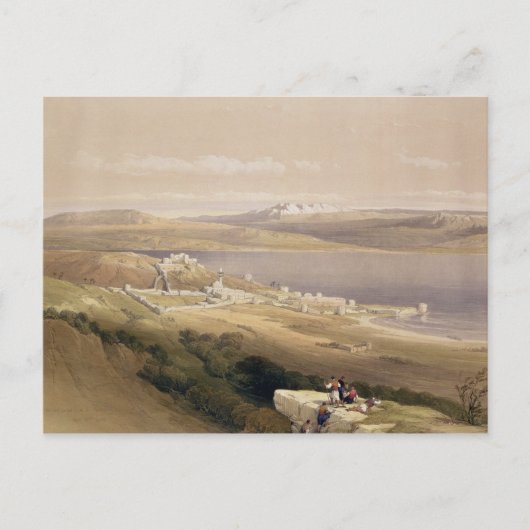 ガリラヤ海のチベリアスの都市 ポストカード (正面)