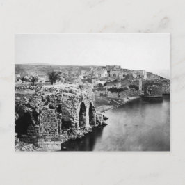 ガリラヤ海の古いティベリヤ ポストカード