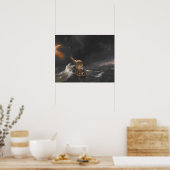 ガリラヤ海の嵐の中のキリスト ポスター (キッチン)