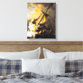 ガリラヤ海の嵐の中のキリスト – レンブラント キャンバスプリント (インサイチュ (寝室))