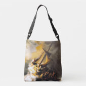 ガリラヤ海の嵐の中のキリスト – レンブラント クロスボディバッグ (裏面)