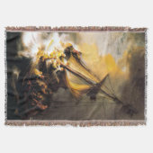 ガリラヤ海の嵐の中のキリスト – レンブラント スローブランケット (正面)