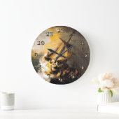 ガリラヤ海の嵐の中のキリスト – レンブラント ラージ壁時計 (ホーム)