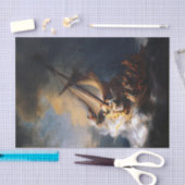 ガリラヤ海の嵐の中のキリスト， 1633 薄葉紙 (クラフト)