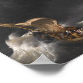 ガリラヤ海の嵐の中のキリストc.1695 ポスター (角)