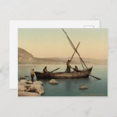 ガリラヤ海の漁師 – 古いプリント ポストカード (正面/裏面)