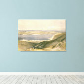ガリラヤ海またはジェネザレス海、Bashの方を見て キャンバスプリント (インサイチュ (ウッドフロア))