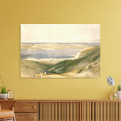 ガリラヤ海またはジェネザレス海、Bashの方を見て キャンバスプリント (インサイチュ (リビング))