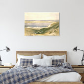 ガリラヤ海またはジェネザレス海、Bashの方を見て キャンバスプリント (インサイチュ (寝室))