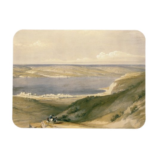 ガリラヤ海またはジェネザレス海、Bashの方を見て マグネット (横)