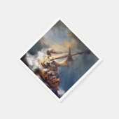 ガリラヤ湖のレンブラントストーム スタンダードカクテルナプキン (角)