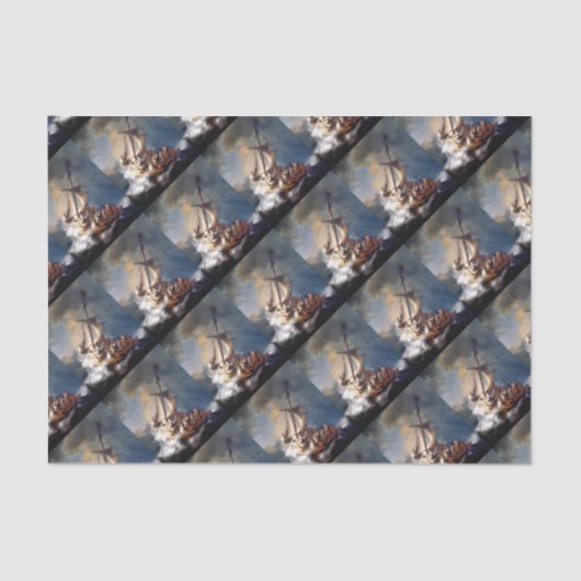 ガリラヤ湖のレンブラントストーム 薄葉紙 (正面)