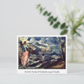 ガリラ海のキリスト ポストカード (スタンド正面)