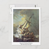 『ガリラ海の嵐』 ポストカード (正面/裏面)