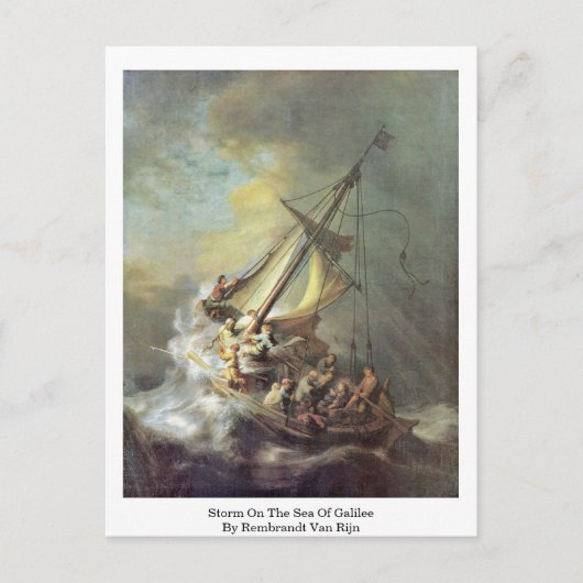 『ガリラ海の嵐』 ポストカード (正面)