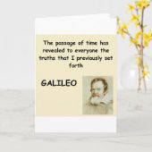 ガリレオの引用文 カード (黄色い花)
