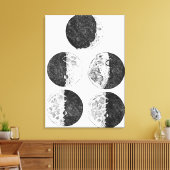 ガリレオの月の位相のスケッチ キャンバスプリント (インサイチュ (リビング))