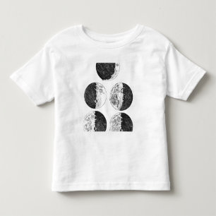 ガリレオの月の段階のスケッチ トドラーTシャツ