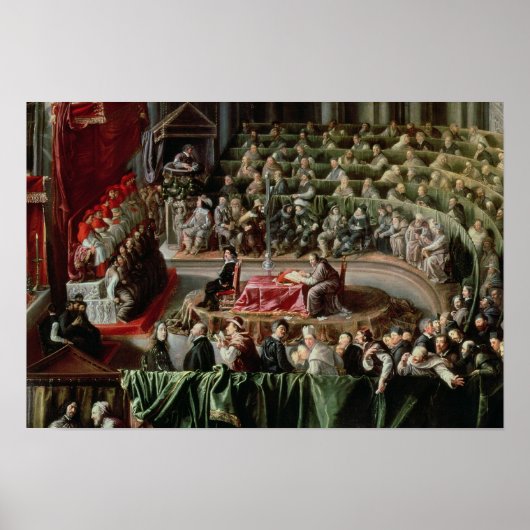 ガリレオの裁判， 1633 ポスター (正面)