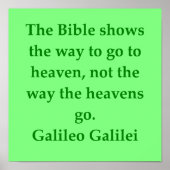 ガリレオ引用文 ポスター (正面)