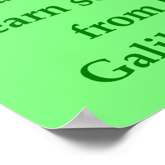 ガリレオ引用文 ポスター (角)