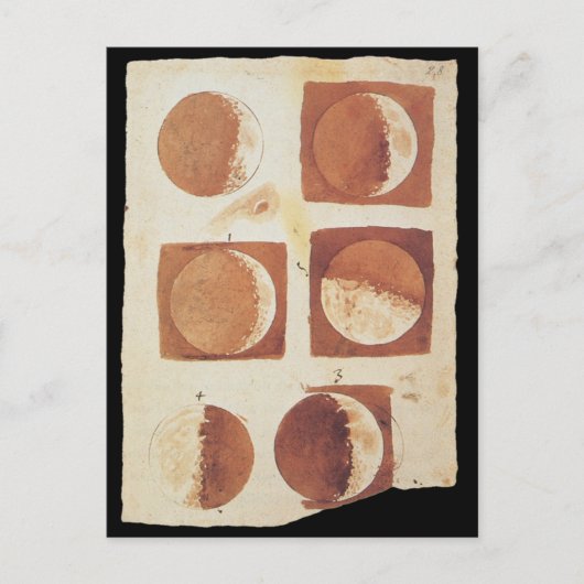 ガリレオ月相1616 ポストカード (正面)