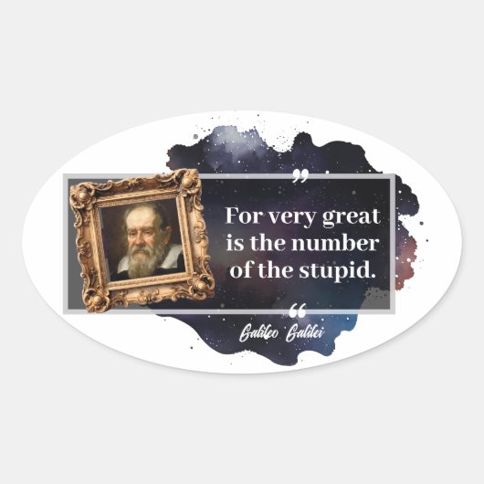 ガリレオ素晴らしガリレイの数 楕円形シール (正面)