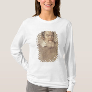 ガリレオ・ガリレイの天文学者のポートレート Tシャツ