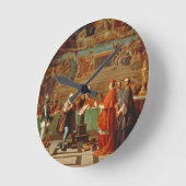 ガリレオ・ガリレイ（1564年～1642年） ラウンド壁時計 (傾斜)