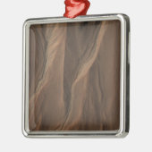 ガリーズアットザエッジオブヘールクレーター、火星 メタルオーナメント (左)