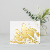 ガリーセドロニオロフォイルホリデーポストカード 箔シーズンポストカード (立ち正面)