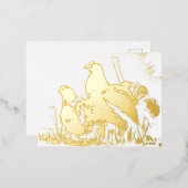 ガリーセドロニオロフォイルホリデーポストカード 箔シーズンポストカード (正面/裏面)