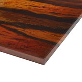 ガリー・ポリングによる鮮やかなオレンジ色の夕日 カッティングボード (角)