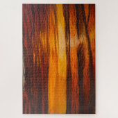 ガリー・ポリングによる鮮やかなオレンジ色の夕日 ジグソーパズル (縦)