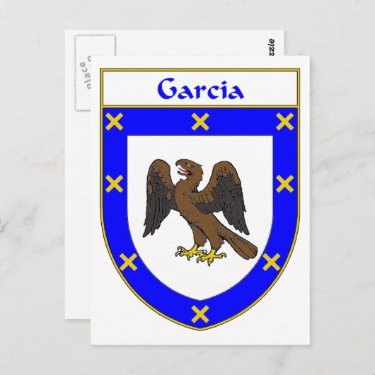 ガルシアコートオブアームズ/家紋 ポストカード (正面/裏面)