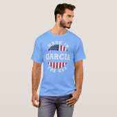 ガルシア 名前 愛国 アメリカ製 イン・ザ・USA レトロ Tシャツ (正面フル)