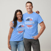 ガルシア 名前 愛国 アメリカ製 イン・ザ・USA レトロ Tシャツ (ユニセックス)