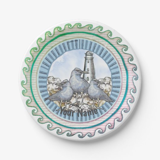 ガルズガイドライトハウス紙プレート ペーパープレート (正面)