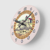 ガルズライトハウスクロック ラウンド壁時計 (傾斜)