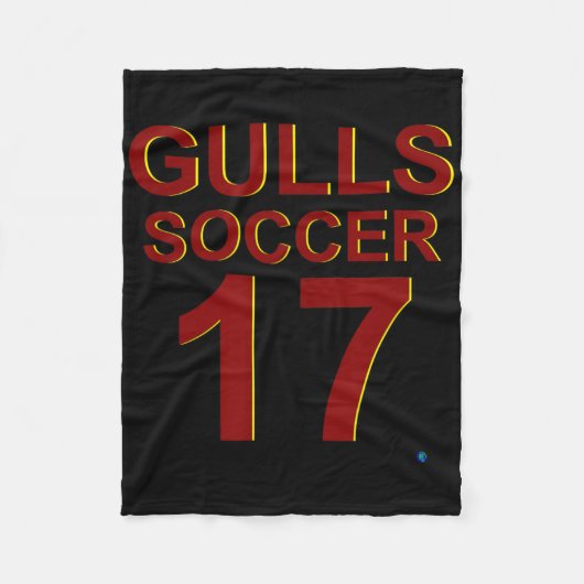 ガルズ サッカー 17 フリースブランケット (正面)