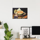 ガルゾニ – ブドウとカタツムリの静物生活1642 ポスター (ホームオフィス)