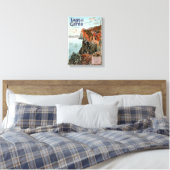 ガルダレイクガルダヴィンテージポスター キャンバスプリント (インサイチュ (寝室))