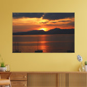 ガルダ湖のほこり キャンバスプリント (インサイチュ (リビング))