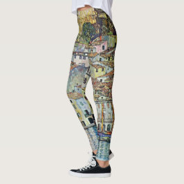 ガルダ湖のマルチェジーネ（Gustav Klimt作） レギンス