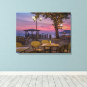 ガルダ湖の壮大なサンセットビューキャンバス印刷 キャンバスプリント (インサイチュ (ウッドフロア))