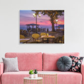 ガルダ湖の壮大なサンセットビューキャンバス印刷 キャンバスプリント (インサイチュ (リビング))