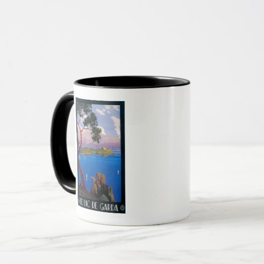 ガルダ湖の旅行プロモーションのポスター マグカップ (正面左)
