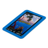 ガルダ湖の旅行プロモーションのポスター マグネット (左側)